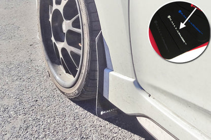 Rally Armor 12-13 Hyundai Veloster UR Black Mud Flap w/ White Logo MF24-UR-BLK/WH User 1