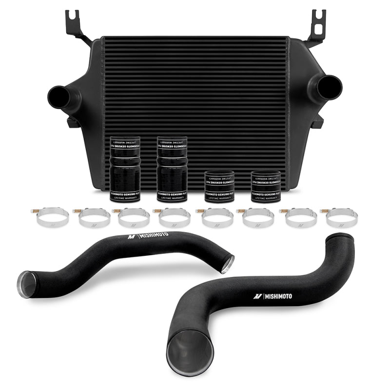 Mishimoto 99-03 Ford 7.3L Powerstroke PSD Black Intercooler Kit w/ Black Pipes MMINT-F2D-99KBKBK MMINT-F2D-99KBKBK Photo - Primary