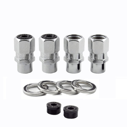 McGard Hex Lug Nut (Drag Racing Short Shank) 7/16-20 / 13/16 Hex / 1.6in. Length (4-Pack) - Chrome 60128 60128 Photo - out of package