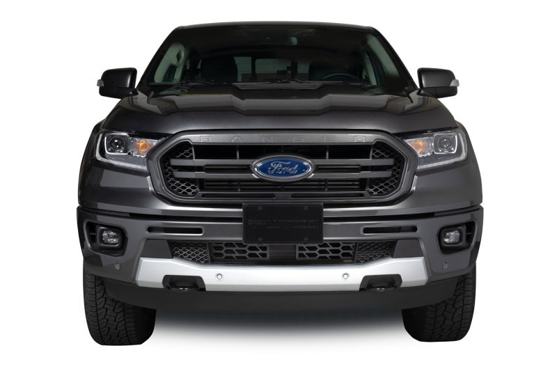 Putco 19-20 Ford Ranger w/ Adaptive Cruise - Hex Shield - Black Powder Coated Bumper Grille Inserts 83164 83164 Photo - Mounted