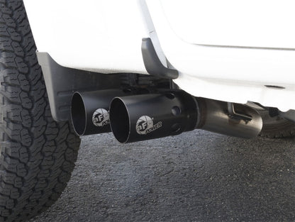 aFe  POWER 49-44065-B  Rebel Series 3" 409 SS DPF-Back Exhaust System 49-44065-B Photo - Mounted