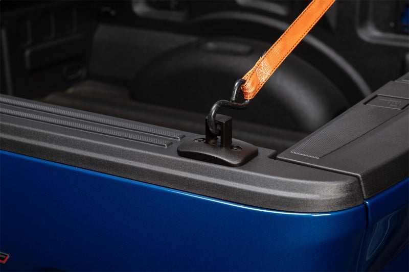 Putco Black Push-Up Tie Downs - for Full-Size Truck w/ Stake Pocket Mounts (Excl 2014+ GM) 99901B 99901B Photo - Mounted
