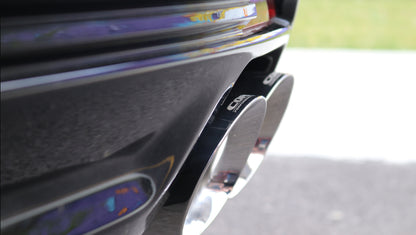 Corsa Performance 16-18 Cadillac ATS 3.6T 4in Inlet / 4in Outlet Twin Black Tip 14479BLK Photo - Mounted