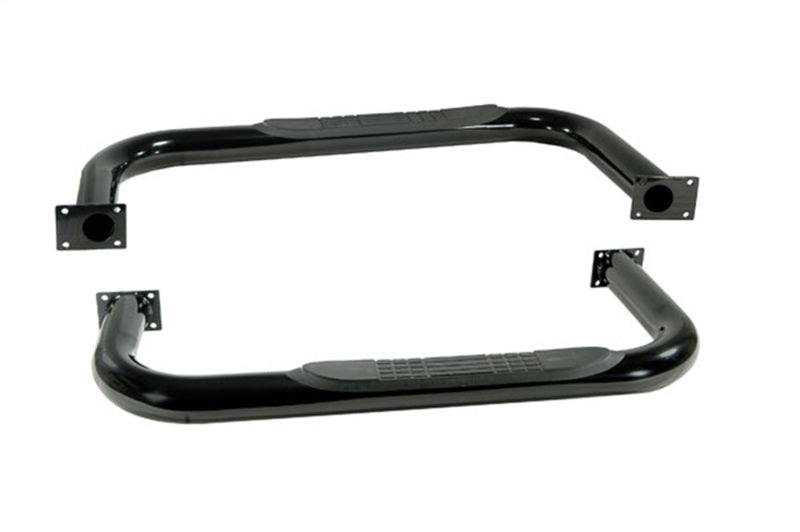 Rugged Ridge Tube Side Step Kit,Round,3 Inch,Black;87-95 Jeep Wrangler YJ 11590.03 Photo - Primary
