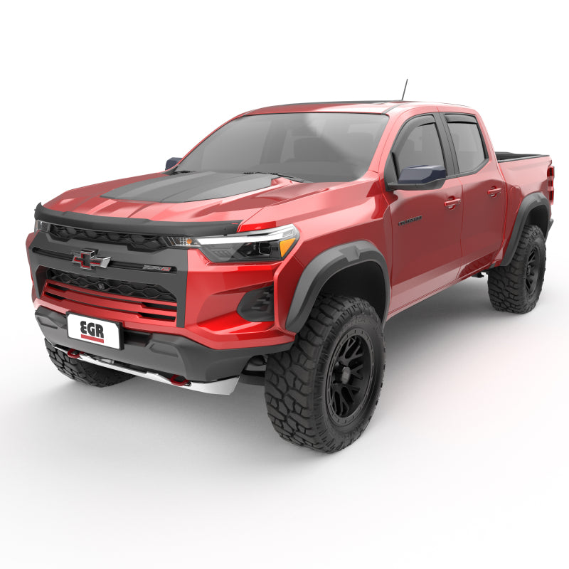 EGR 23-24 Chevy Colorado/GMC Canyon Crew Cab In-Channel Window Visors - Set of 4 - Matte (571485) 571485 571485 Photo - Mounted