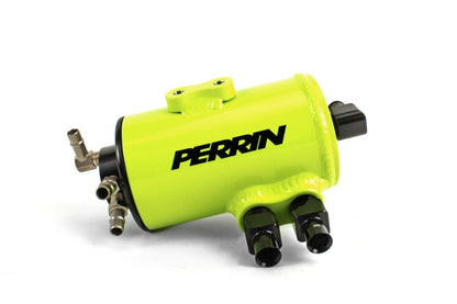 Perrin 08-14 Subaru WRX/STI Air Oil Separator - Neon Yellow PSP-ENG-606NY PSP-ENG-606NY Photo - Primary