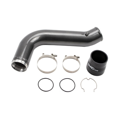 Wehrli 17-19 Chevrolet 6.6L L5P Duramax Passenger Side 3.5in Intercooler Pipe - Gloss Black WCF100530-GB WCF100530-GB Photo - Primary