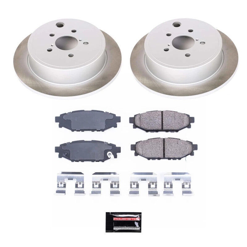 PowerStop Power Stop 10-14 Subaru Outback Rear Semi-Coated Rotor Kit SC4631 SC4631 Photo - Primary