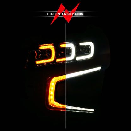 ANZO 21-23 Chevy Tahoe/Suburban LED Light Bar Style Headlights Black w/ Squential DRL (Left Side) 111636X-L 111636X-L User 1
