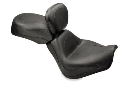 Mustang Motorcycle Mustang 00-07 Harley Softail Deuce Sport Touring Solo Seat w/Driver Backrest - Black 79158 79158 Photo - Primary