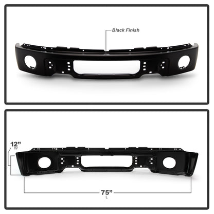 Spyder Ford F150 09-14 w/Fog Light Hole Front Bumper - Black (OEM # 9L3Z17757DPTM) 9948459 9948459 User 1