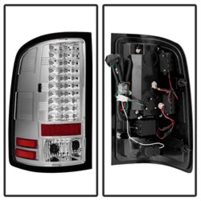 Spyder GMC Sierra 07-13 (Not fit 3500 Dually 4 Rear Wheels)LED Tail Lights Chrome ALT-YD-GS07-LED-C 5014931 5014931 Photo - Unmounted