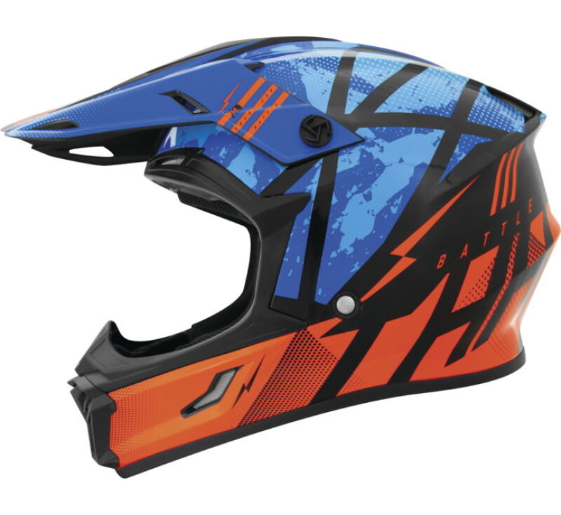THH Helmets T710X Battle Blu/Org Xs 646376 646376 Photo - Primary