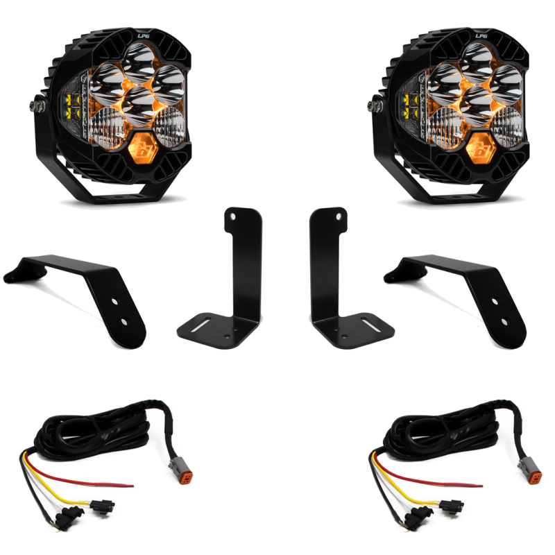 Baja Designs 2018+ Jeep JL/JT Dual LP6 Auxiliary Light Kit w/Upfitter 447659UP