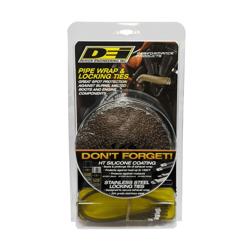 DEI Exhaust Wrap Kit - Pipe Wrap and Locking Tie - Titanium 10123 10123 Photo - Unmounted