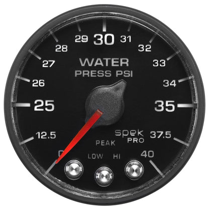 Autometer Spek-Pro - Nascar 2-1/16in Water Press 0- 40 psi Bfb P551328-N1 P551328-N1 User 2