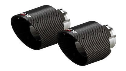 Borla 15-24 Dodge Charger V8 / 2023 Chrysler 300C T-304 SS Tips 5in Outlet - Carbon / Black Anodized 60729CFBA 60729CFBA User 1