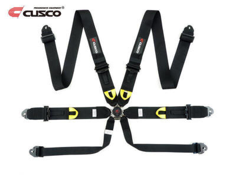 Cusco Universal 6 Point 3in Shoulder 3in Lap w/ Eyebolts (7/16-20UNF Thread) FIA Racing Harness- Blk 00B CRH N6BK 00B CRH N6BK User 1