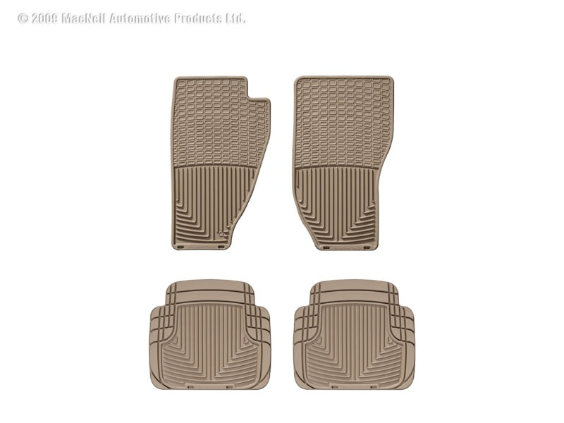 WeatherTech WT Rubber Mats - Front - Tan Floor Mats Floor Mats - Rubber main image