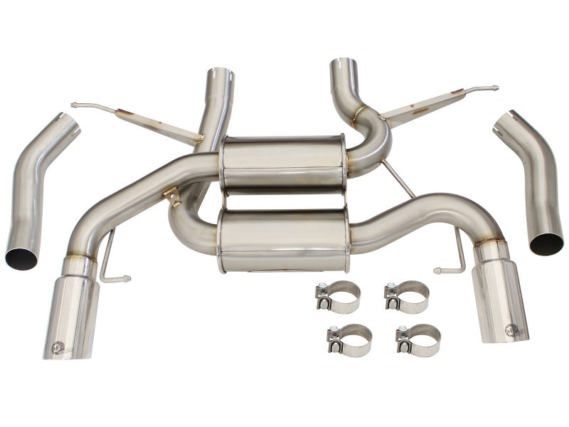 aFe  POWER MACH Force Xp 2-1/2" 304 SS Axle-Back Exhaust System 49-36327-P Photo - Unmounted