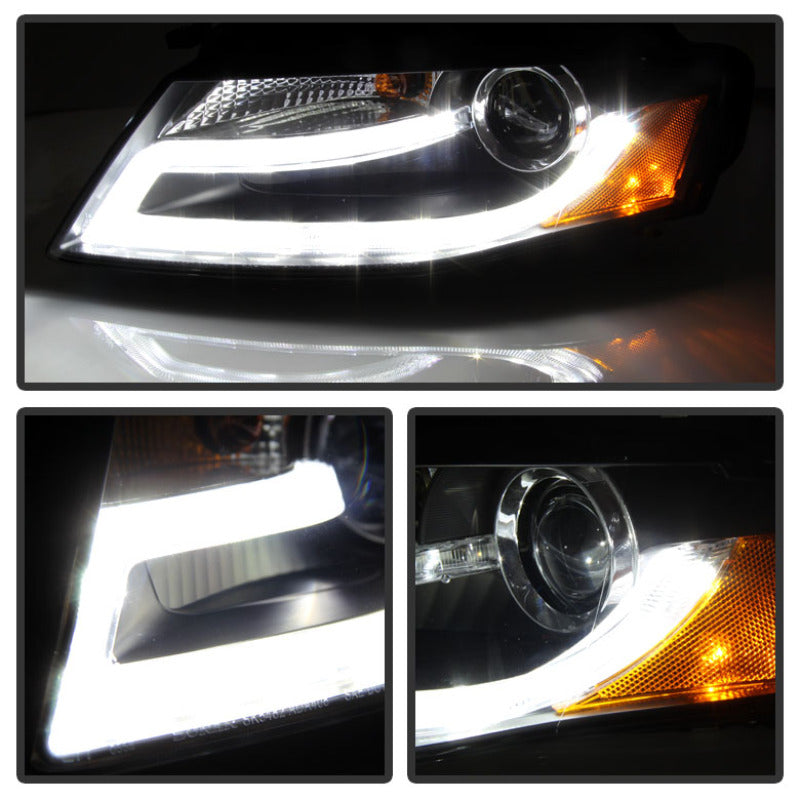 Spyder Audi A4 09-12 Projector Headlights Xenon/HID Model Only - DRL LED Blk PRO-YD-AA408-HID-DRL-BK 5080752 5080752 User 1