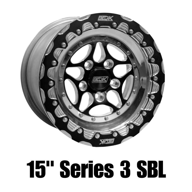 Belak Wheels Belak 15x10 Single Beadlock 5x115 Series 3 6in Backspace 15105115S36BS-SBL 15105115S36BS-SBL Photo - Primary