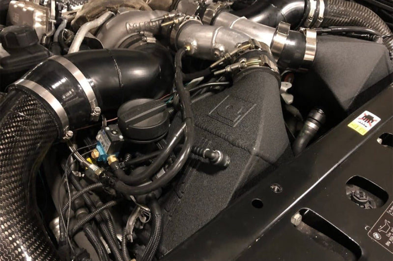 CSF 12-16 BMW M5 (F10) / 12-18 BMW M6 (F06/F12/F13) Twin Charge-Air-Cooler Set - Crinkle Black 8109 8109 Photo - Mounted