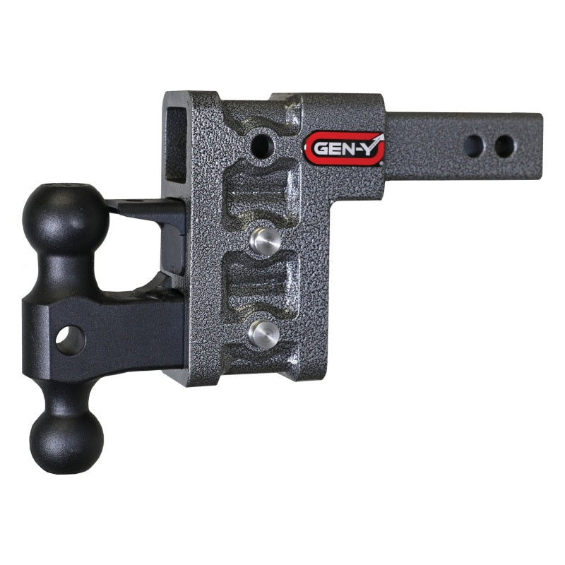 GEN-Y Hitch Gen-Y Mega Duty 2in Shank 5in Drop 2K TW 16K Hitch w/GH-051 Dual-Ball/GH-032 Pintle Lock GH-523 GH-523 User 1
