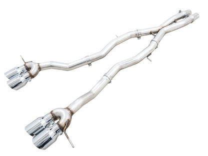 AWE Tuning AWE Track Edition Catback Exhaust for BMW G8X M3/M4 - Chrome Silver Tips 3020-43482 3020-43482 Photo - Primary