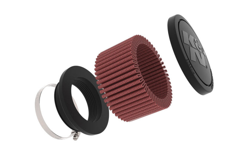 K&N Engineering K&N Universal Clamp-On Air Filter 2.25in Flange ID 3.5in OD 2in Height RU-1900 RU-1900 Photo - out of package
