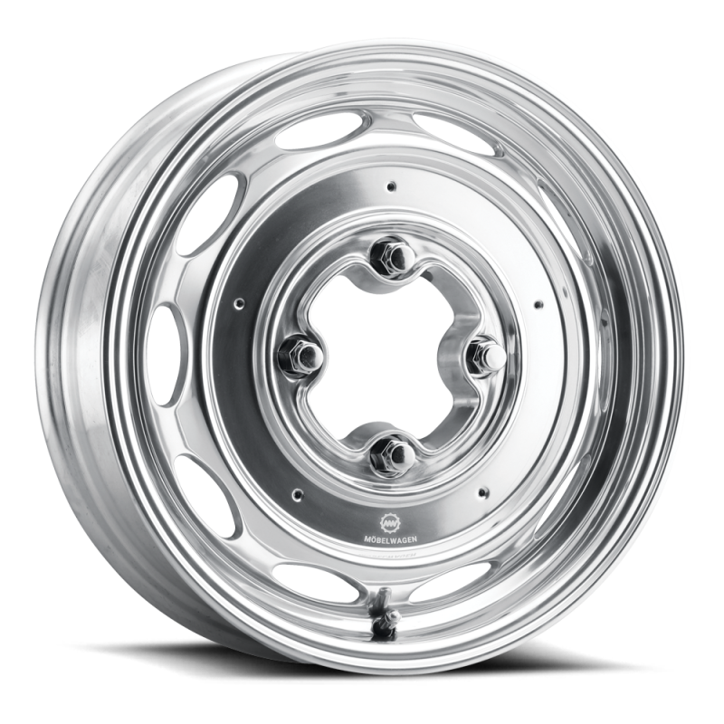 Mobelwagen MW-430P Interceptor 15x4.5in / 4x130 BP / 25mm Offset / 85.85mm Bore - Polished Wheel MW-430P-54530+25 MW-430P-54530+25 Photo - Primary