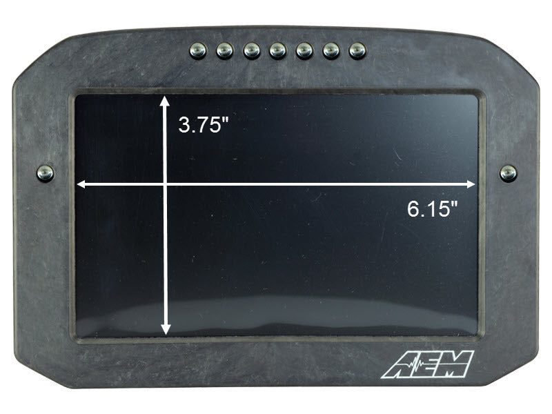 AEM CD-7LG Carbon Logging Flush Digital Dash Display w/ Internal 20Hz GPS & Antenna 30-5703F 30-5703F Photo - out of package