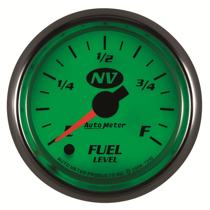 AutoMeter Gauge Fuel Level 2-1/16in. 0-280 Ohm Programmable NV 7310 7310 User 2