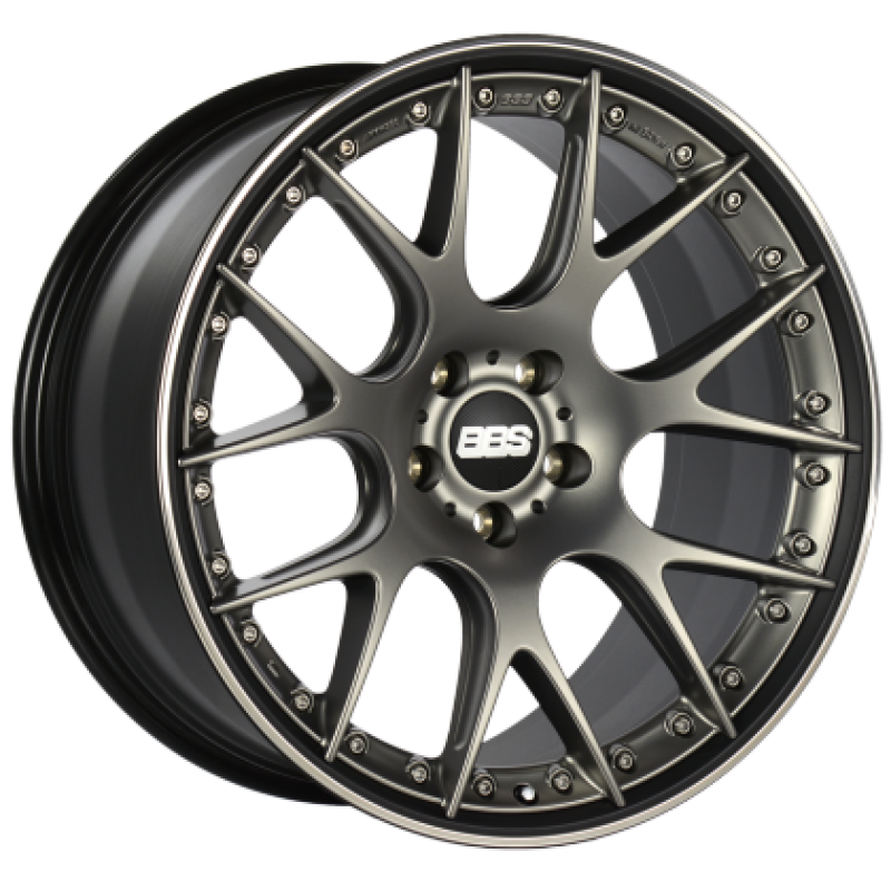 BBS CH-RII 21x9 5x108 ET45 PFS Platinum Center Black Rim SS Rim Protector Wheel w/Motorsport Etching CH612PBPO-MTSP