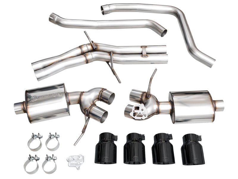 AWE Tuning 2022+ Porsche Macan 2.9TT Touring Edition Catback Exhaust w/ Diamond Black Tips 3015-43952 3015-43952 Photo - out of package