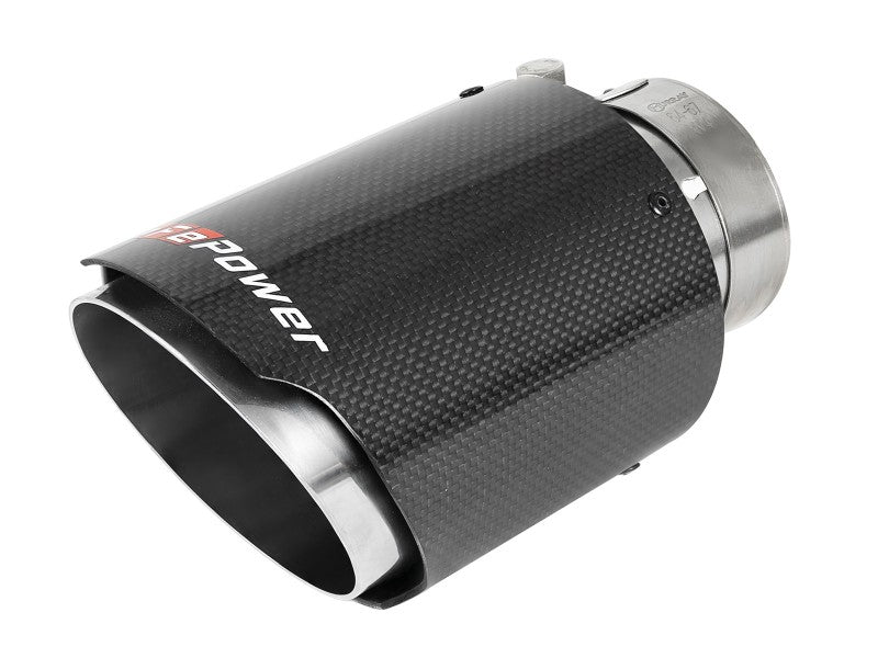 aFe MACH Force-Xp 3in to 2-1/2in Stainless Steel Axle-Back Exhaust Carbon - 15-17 Volkswagen GTI 49-36417-C 49-36417-C Photo - Close Up