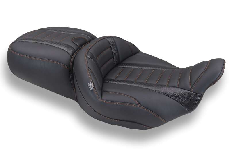 Mustang Motorcycle MMP One-Piece 2 Up Seat Seats Solo Motorcycle Seats main image
