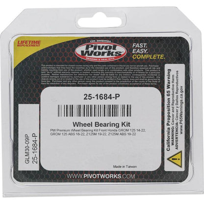 Pivot Works Honda Wheel Bearing Kit Premium Bearings 25-1684-P 25-1684-P Photo - Primary
