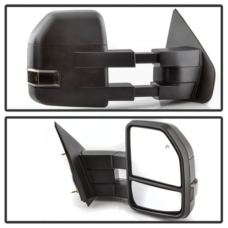 SPYDER xTune 04-14 Ford F-150 Heated LED Telescoping Mirrors - Smoke (Pair) (MIR-FF15009S-G4-PWH-SM-SET) 9943089 9943089 Photo - Unmounted