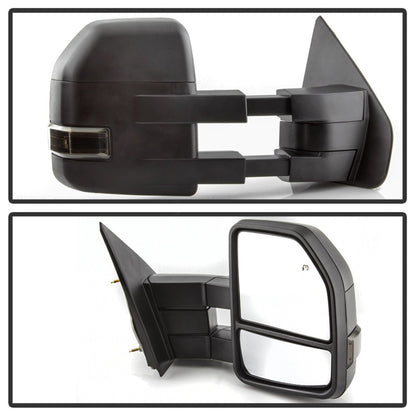 SPYDER xTune 04-14 Ford F-150 Heated LED Telescoping Mirrors - Smoke (Pair) (MIR-FF15009S-G4-PWH-SM-SET) 9943089 9943089 Photo - Unmounted