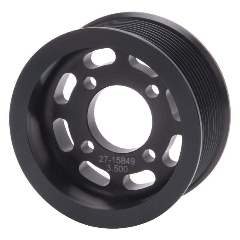 Edelbrock Pulley, Supercharger, Enforcer, 10 Rib, 3.5" Black 15849 Photo - Primary