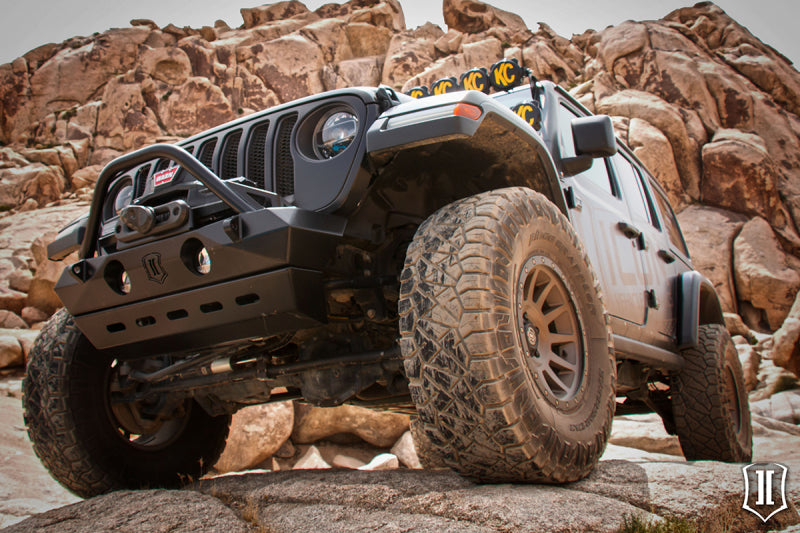 ICON 2018+ Jeep Wrangler JL / 2020+ JT  Front Pro-Series Bumper Skid 25159 25159 Photo - lifestyle view