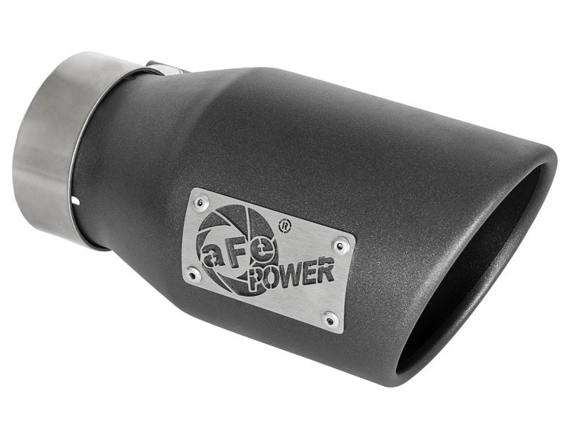 aFe MACH Force-Xp 3in 409 Stainless Steel Exhaust Tip Metallic Black (Righ 49T30451-B091 Photo - Primary
