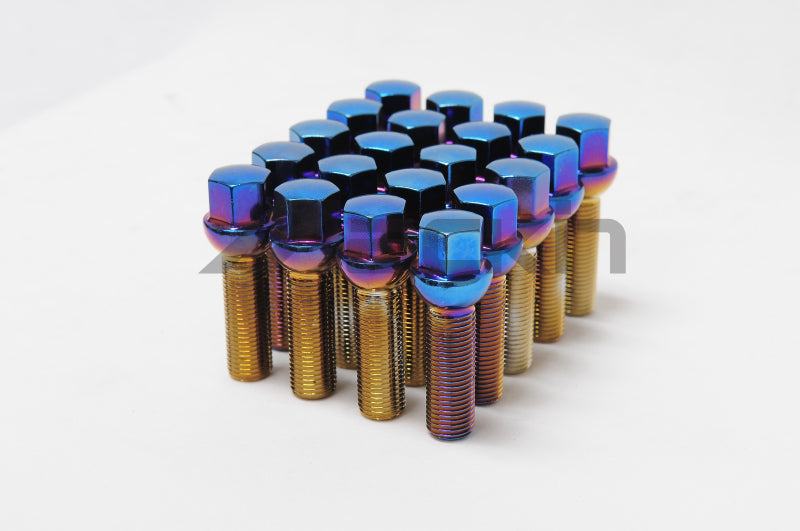 Wheel Mate Monster Lug 35 Short Lug Nut Set of 20 - Black 14x1.50 33000B 33000B Photo - Primary