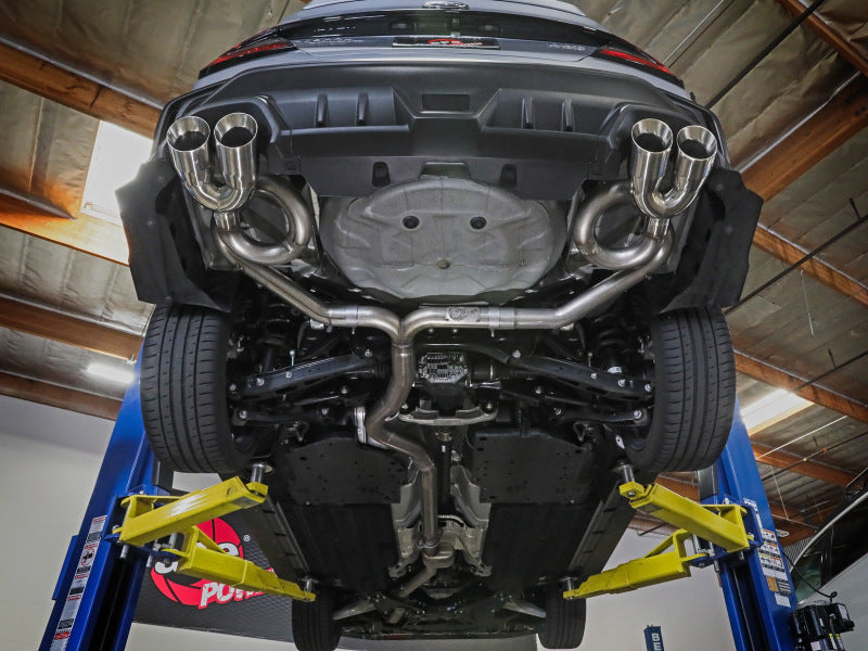 aFe POWER Takeda 3in to 2-1/2in 304 SS Cat-Back Exhaust w/ Polished Tips 22-23 Subaru WRX H4-2.4L(t) 49-36809-P 49-36809-P Photo - Mounted