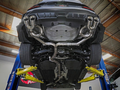 aFe POWER Takeda 3in to 2-1/2in 304 SS Cat-Back Exhaust w/ Polished Tips 22-23 Subaru WRX H4-2.4L(t) 49-36809-P 49-36809-P Photo - Mounted