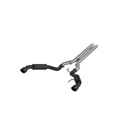 MBRP 15 Ford Mustang GT 5.0 3in Cat Back Dual Split Rear Race Version 4.5in S7278BLK Photo - Primary