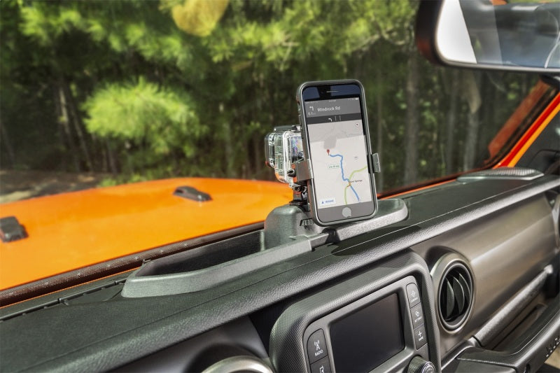 Rugged Ridge Dash Multi-Mount System Kit,Phone Holder;18-18 Jeep Wrangler JL/JLU 13551.23 Photo - Mounted