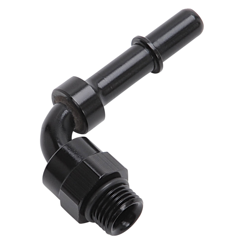 Russell Performance Adapter Fitting 3/8in SAE Quick Disconnect 90 DEG - Blk 644053 644053 Photo - Primary