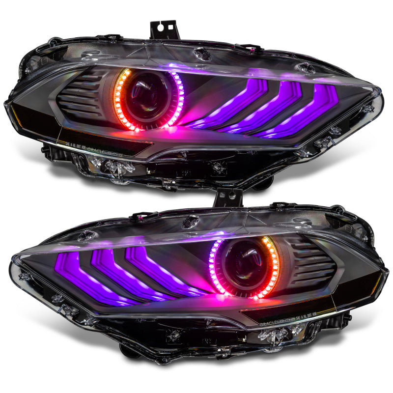 ORACLE Lighting 18-23 Ford Mustang Dynamic ColorSHIFT LED Headlights - Black Series 8204-332 8204-332 Photo - out of package